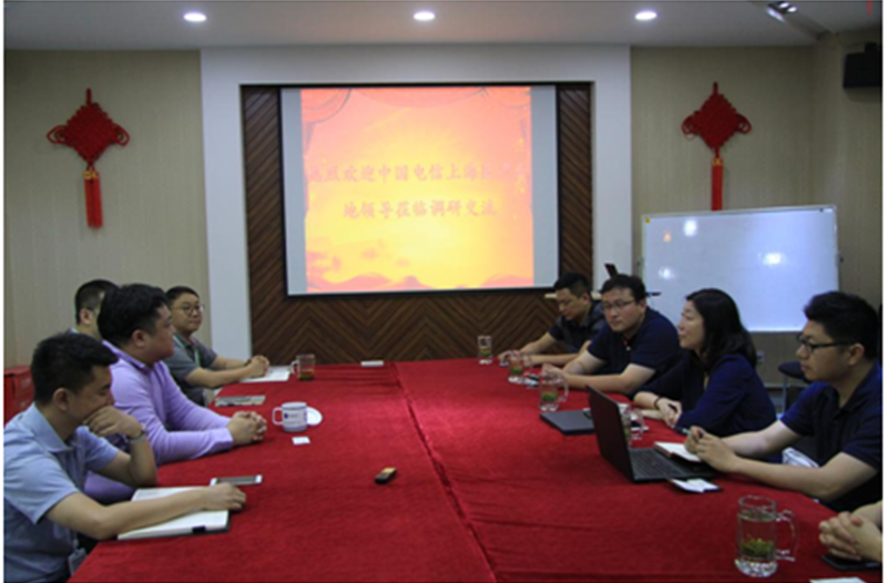 中国电信医疗行业信息化应用（上海）基地领导莅临公司调研交流