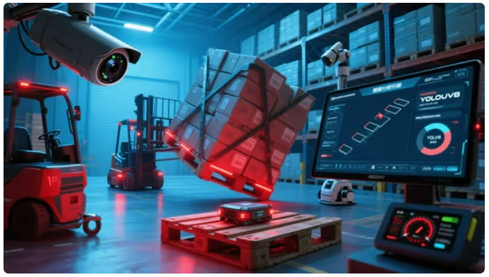 物流仓储：堆垛稳定性监测与防倾倒